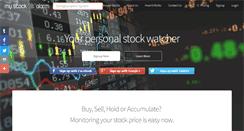 Desktop Screenshot of mystockalarm.com